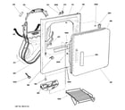 GE PTDS650GM2WT front panel & door diagram