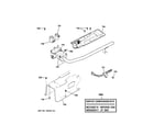 GE PTDS650GM2WT gas valve & burner assembly diagram