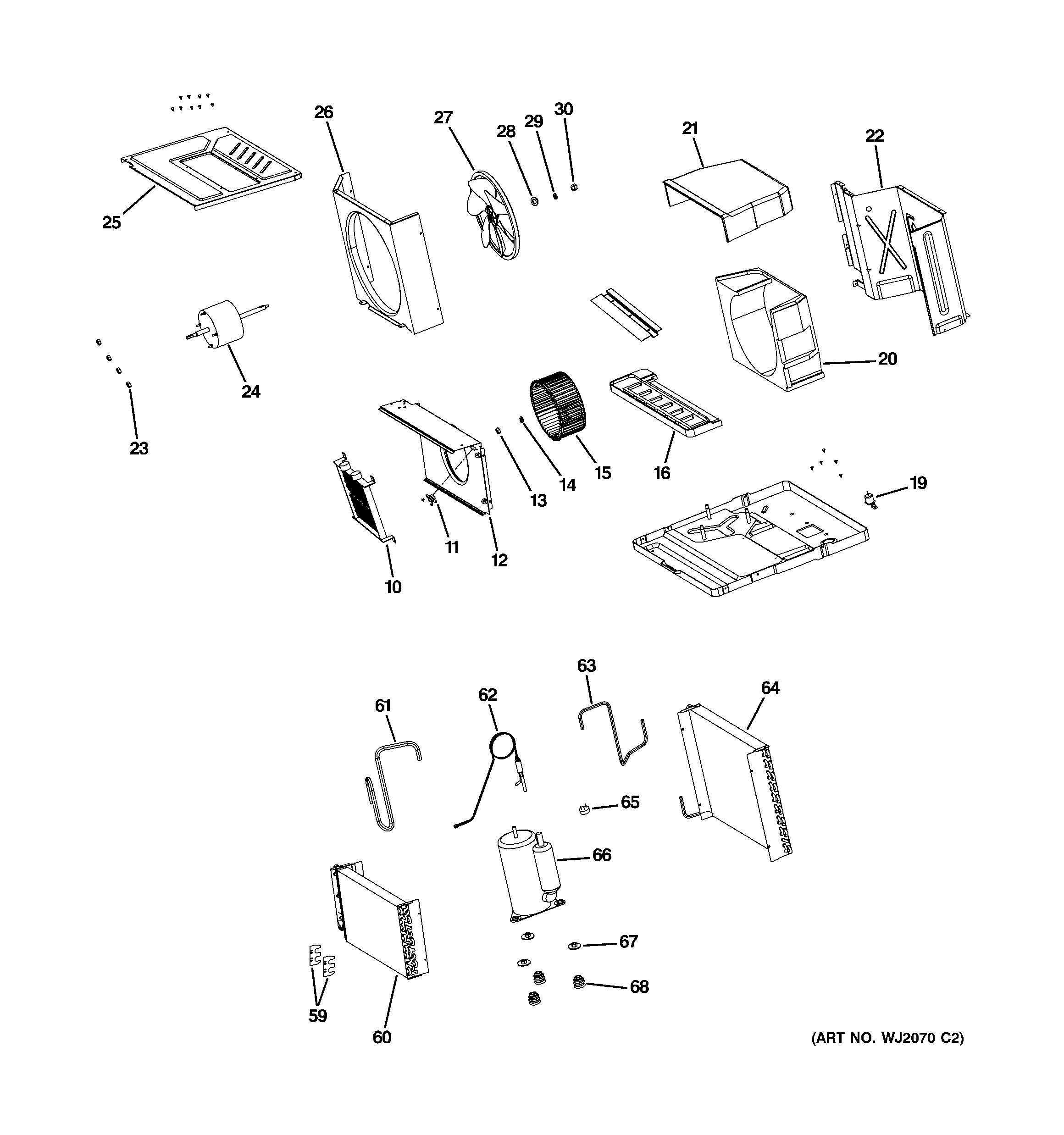 Base pan & unit parts