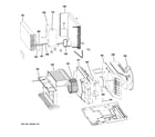 GE AHH18DQT1 base pan & unit parts diagram