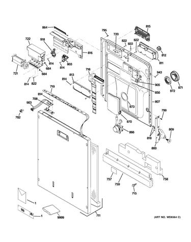 Escutcheon & door assembly