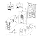 GE PFSF6PKXBBB fresh food section diagram