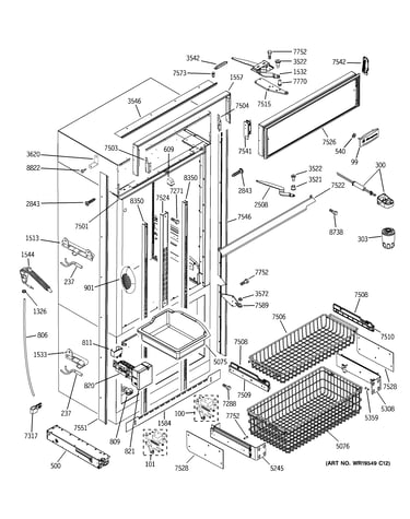 Freezer section, trim & components