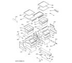 GE ZICS360NRJRH shelves & drawers diagram