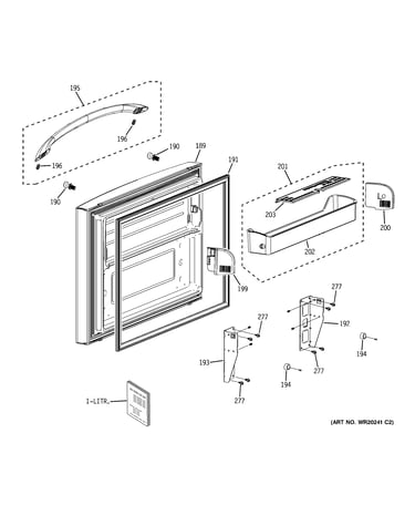 Freezer door