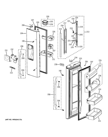 Fresh food doors