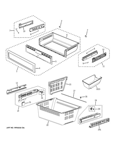 Freezer shelves