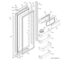 GE ZISW360DRI fresh food door diagram