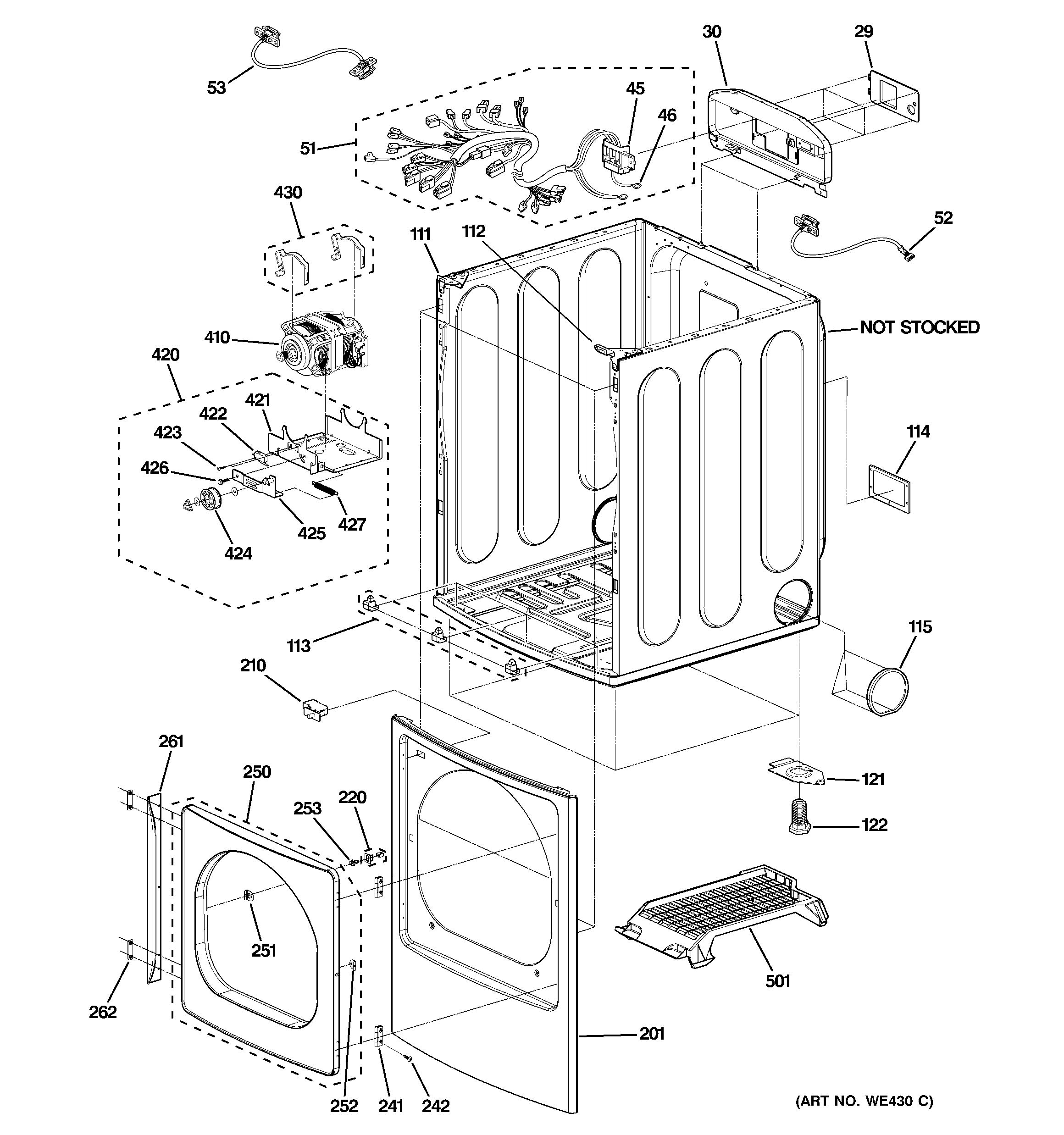 CABINET, FRONT PANEL & DOOR