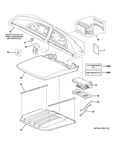 Controls & top panel