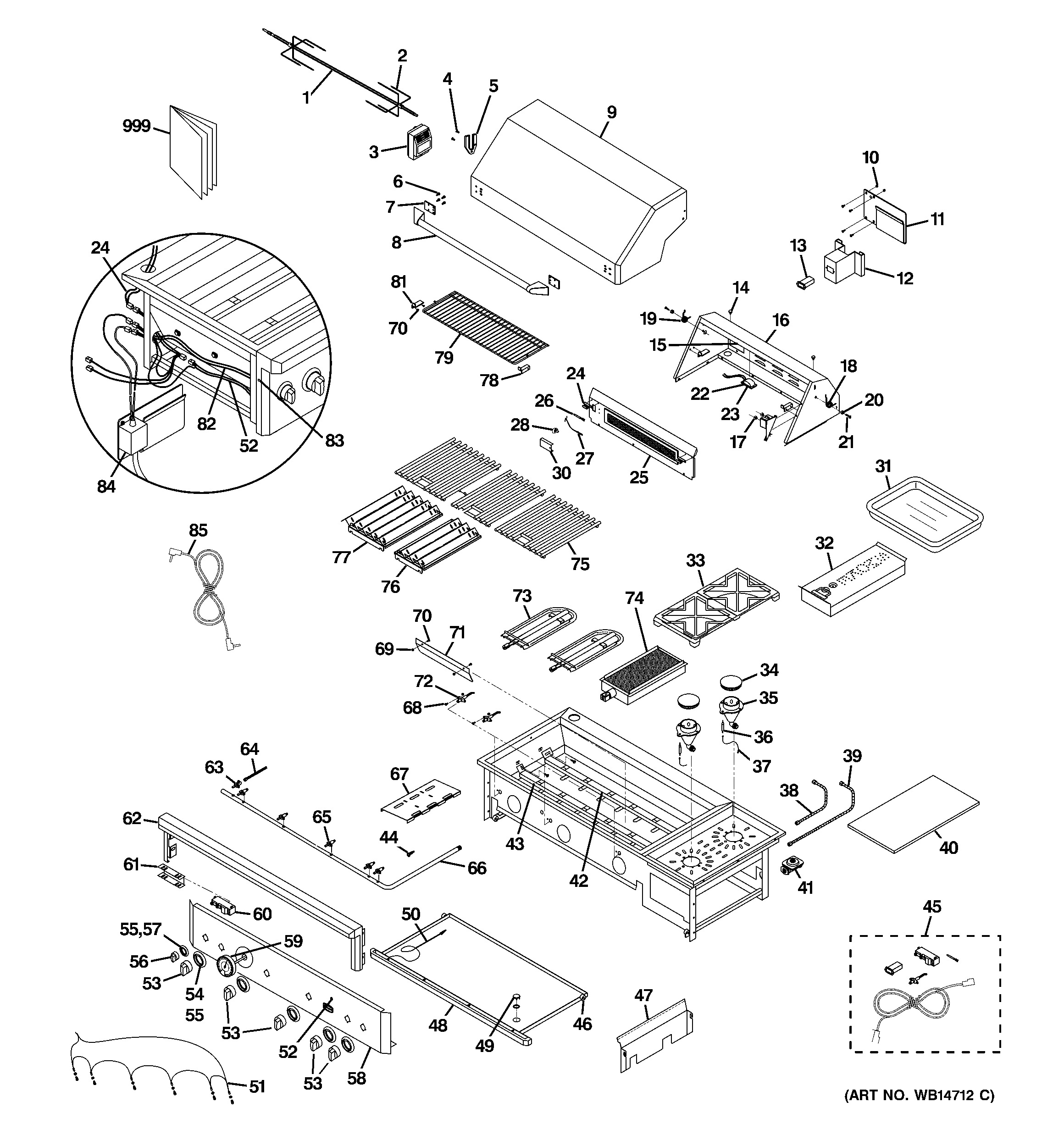 Control panel & cooktop