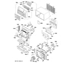 GE AJCM10DCDW2 cabinet & components diagram