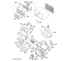 GE AJEQ06LCDM1 cabinet & components diagram
