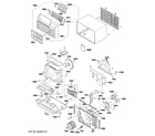 GE AJEQ06LCDW1 cabinet & components diagram