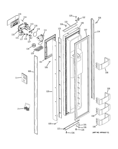 Freezer door