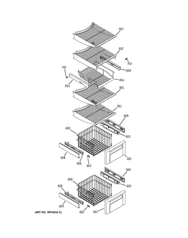 Freezer shelves