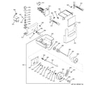 GE ZISB360DMC ice maker & dispenser diagram