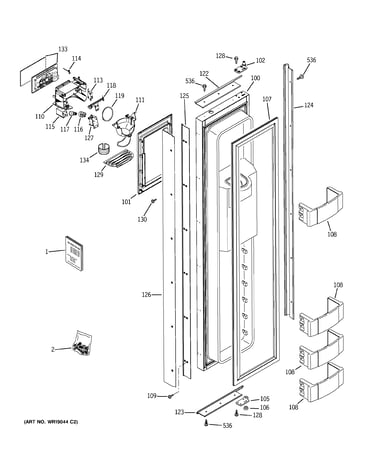 Freezer door