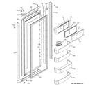 GE ZSGB420DMD fresh food door diagram