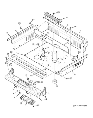 Control panel & cooling fan