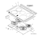 GE PS900DP2WW cooktop diagram