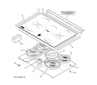 GE PS905DP2BB cooktop diagram