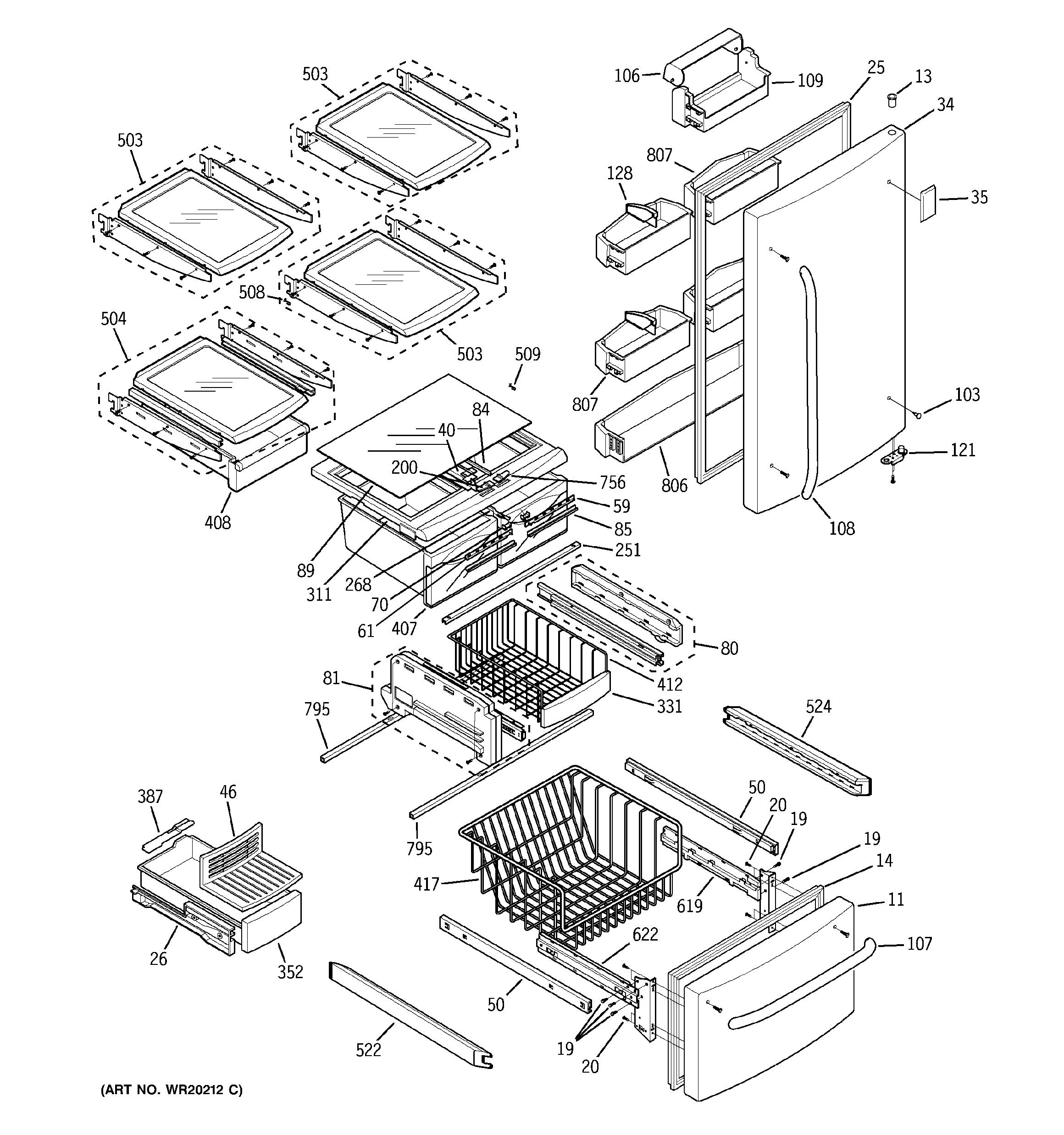 Doors & shelves