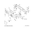 GE GRWN5150M1WS controls & backsplash diagram