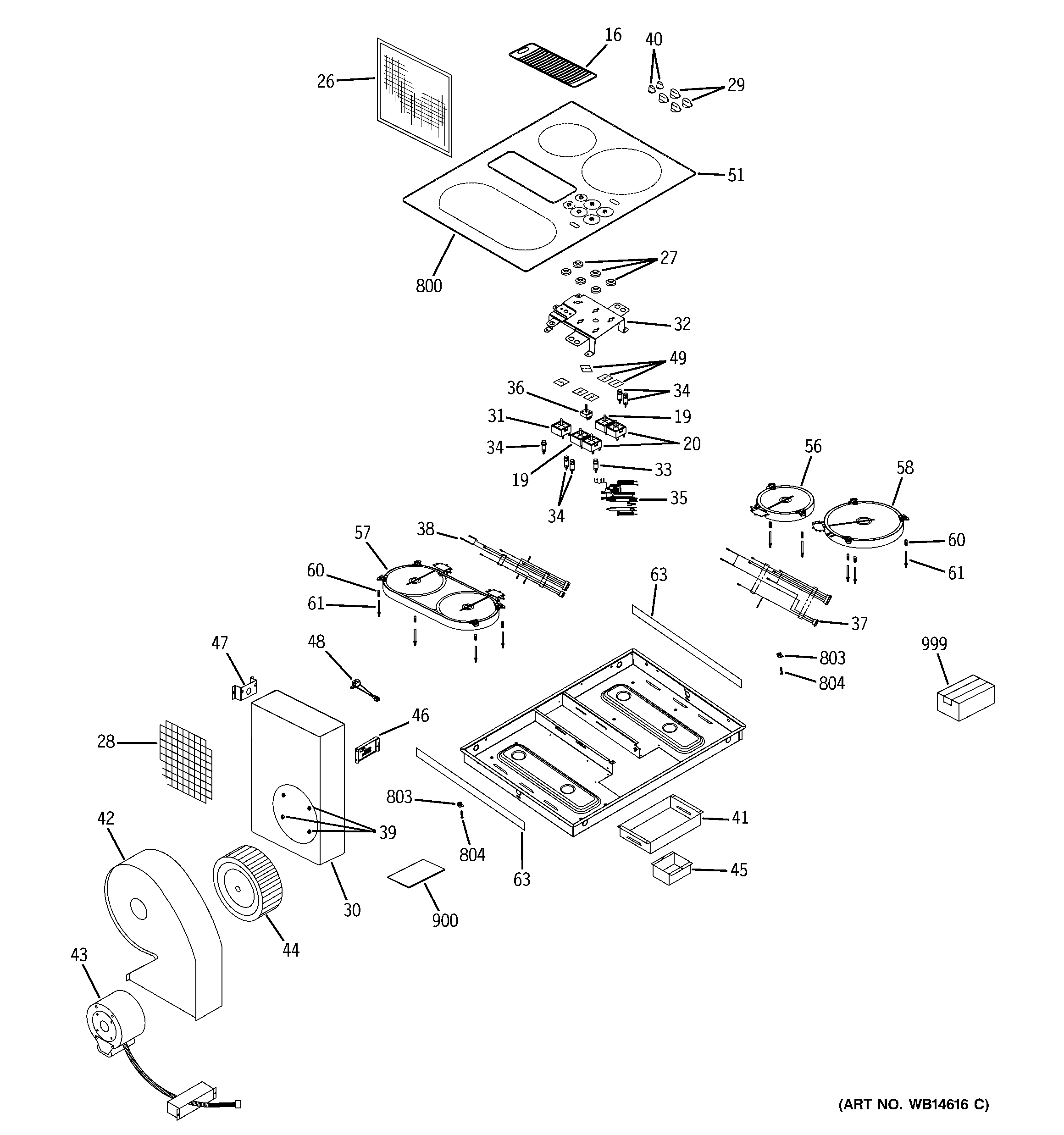 Control panel & cooktop