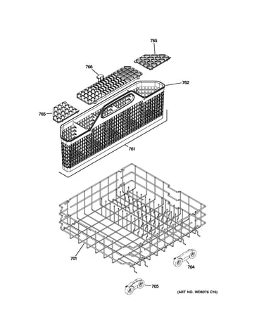 Lower rack assembly
