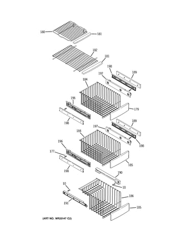 Freezer shelves