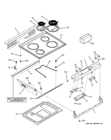 Control panel & cooktop