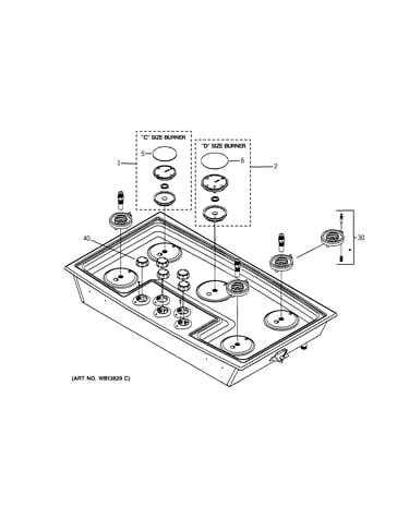 Cooktop & burners