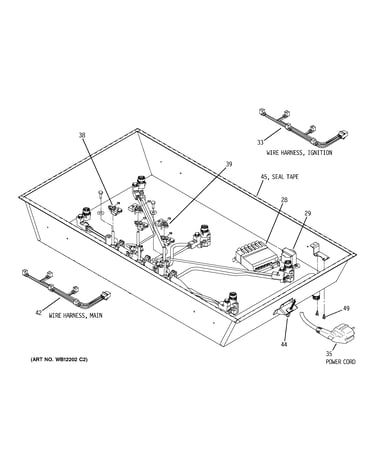 Cooktop box components