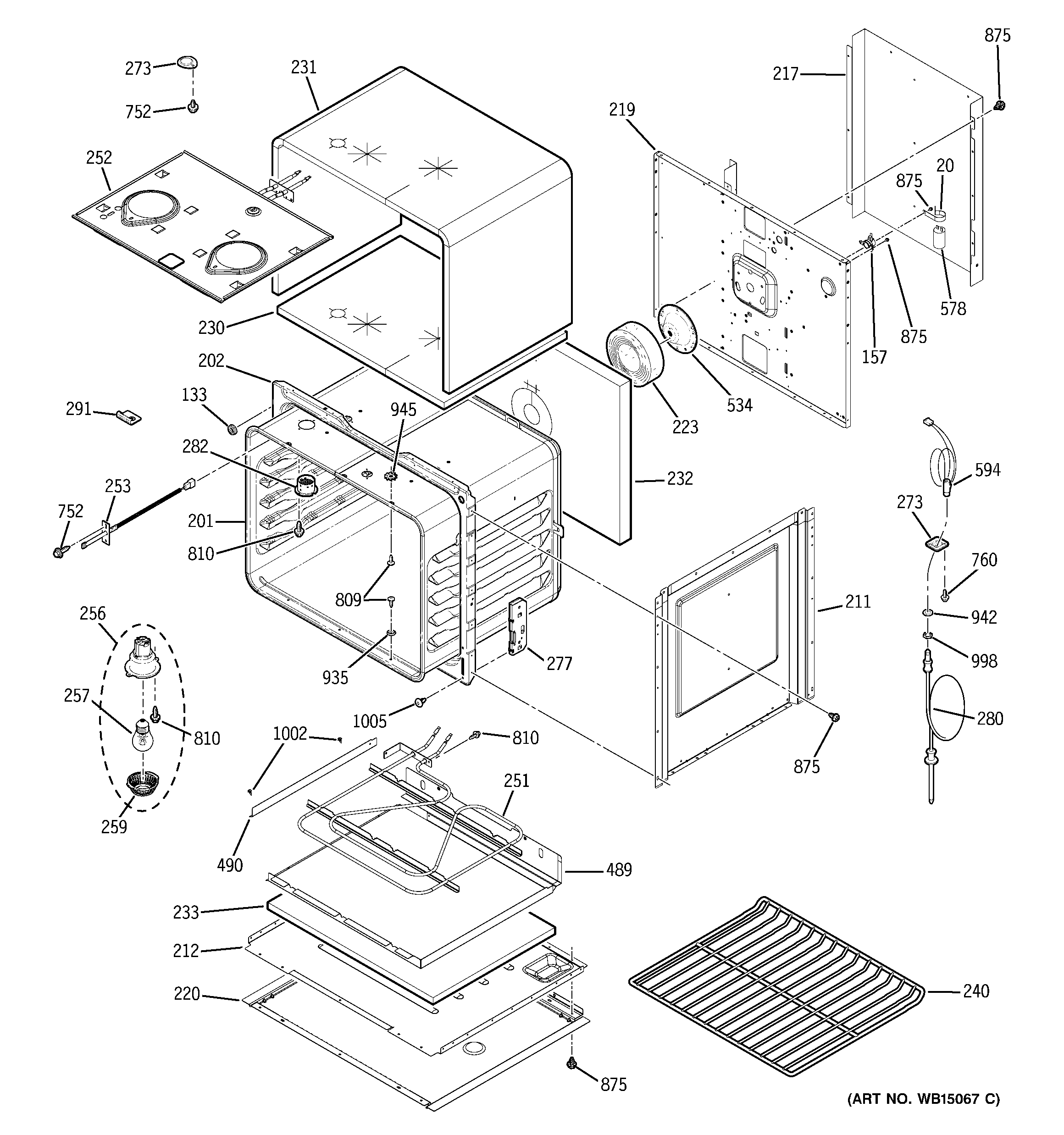 Upper oven