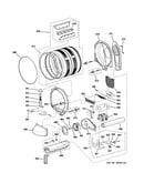 Drum, motor & blower