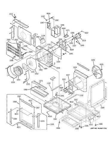 Motor, heater & base pan parts