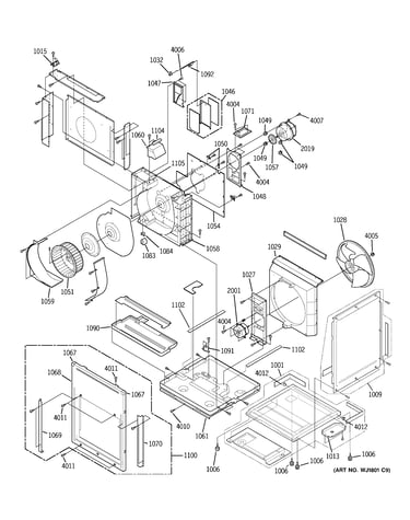 Motor, heater & base pan parts