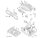 GE JGB600SET1SS control panel & cooktop diagram