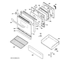 GE JGBP33DET1BB door & drawer parts diagram