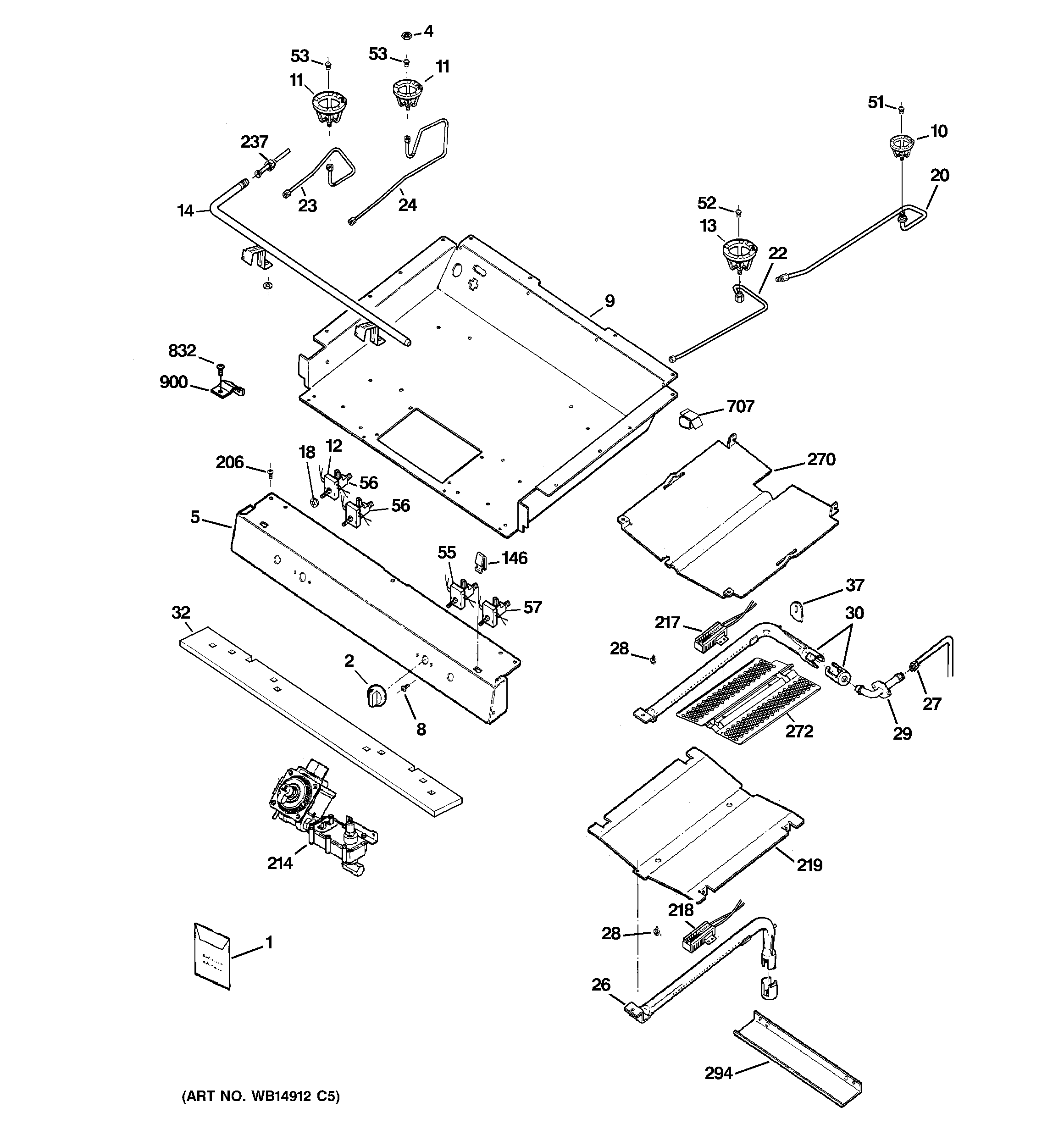 Gas & burner parts