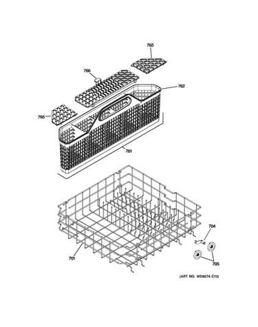 Lower rack assembly