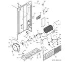 GE GSH25JSTFSS sealed system & mother board diagram