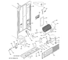 GE GSE22KEWPFBB sealed system & mother board diagram