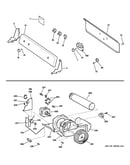 Backsplash, blower & motor assembly