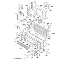 GE AZ41E09DACW1 motor & chassis parts diagram