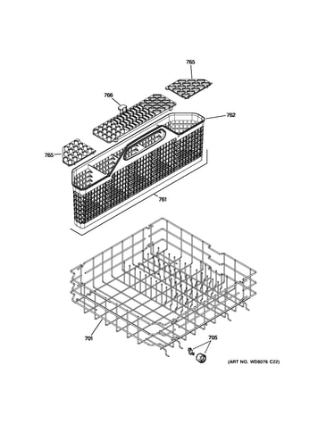 Lower rack assembly