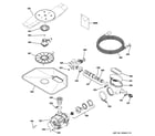 GE CDWT980V05SS motor-pump mechanism diagram