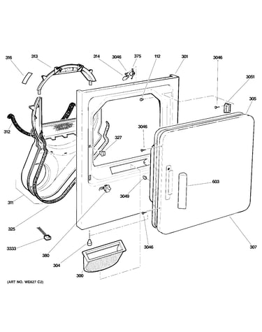 Front panel & door