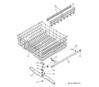 GE GLD4458R00CS upper rack assembly diagram